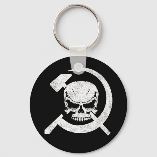 Hammer en Sickle met Skull Sleutelhanger (Voorkant)