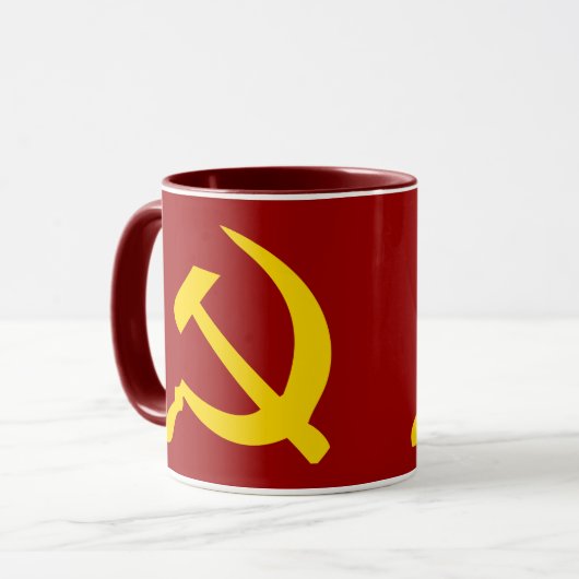 Hammer en Sickle Mok (Voorkant links)