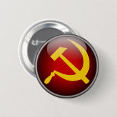 Hammer en Sickle Ronde Button 5,7 Cm (Voorkant /achterkant)