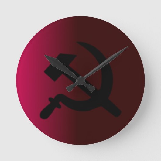 Hammer en Sickle Ronde Klok (Voorkant)