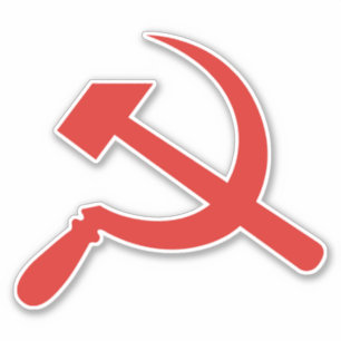 Hammer en Sickle (Rood) Sticker