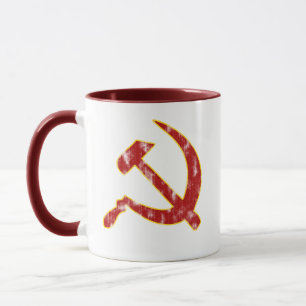 Hammer en Sickle (versleten blik) Mok