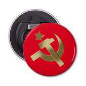 Hammer en sikkel button flesopener (Voorkant)