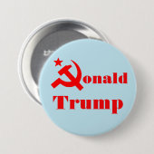 Hammer en sikkel "Donald Trump" Ronde Button 7,6 Cm (Voorkant /achterkant)