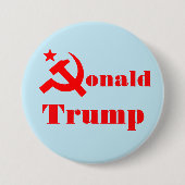 Hammer en sikkel "Donald Trump" Ronde Button 7,6 Cm (Voorkant)