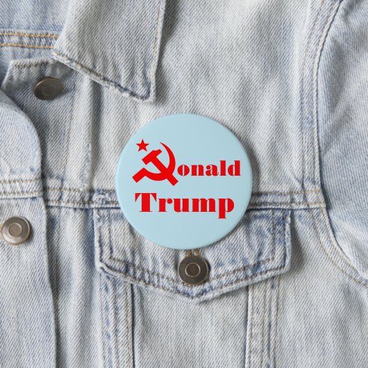 Hammer en sikkel "Donald Trump" Ronde Button 7,6 Cm (In situ)