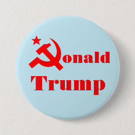 Hammer en sikkel "Donald Trump" Ronde Button 7,6 Cm