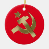 Hammer en sikkel keramisch ornament (Voorkant)