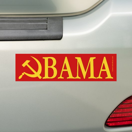 Hammer en sikkel Obama Bumpersticker (Op auto)
