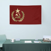 Hammer en sikkel spandoek (Beurs)