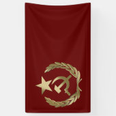 Hammer en sikkel spandoek (Verticaal)