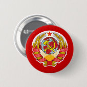 Hammer en sikkel uit de Sovjet-Unie Ronde Button 5,7 Cm (Voorkant /achterkant)