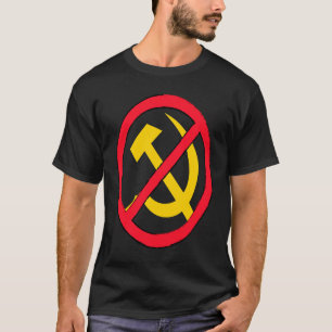 Hammer en sikkel zeggen nee tegen communisme en so t-shirt