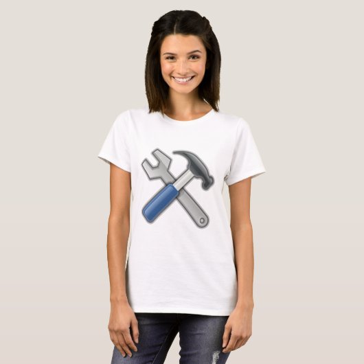 Hammer en WFrench T-shirt (Voorkant volledig)