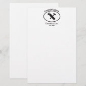 Hammer- en Zaagontwerp Briefpapier (Voorkant / Achterkant)