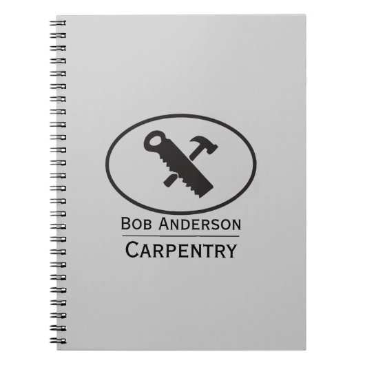 Hammer- en Zaagontwerp Notitieboek (Voorkant)