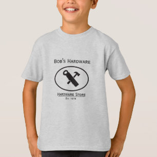 Hammer- en Zaagontwerp T-shirt
