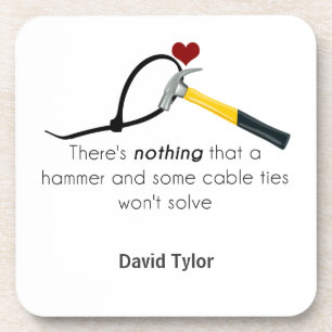 Hammer en zap-riem drankjes onderzetter