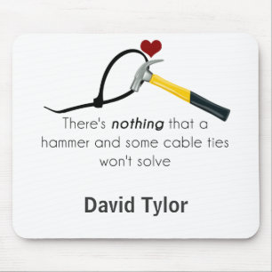 Hammer en zap-riem muismat