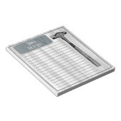Hammer Fix it Chore List Notitieblok (Schuin)