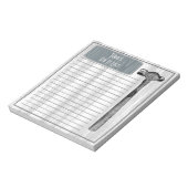 Hammer Fix it Chore List Notitieblok (Linkerzijde)