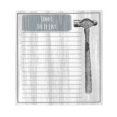 Hammer Fix it Chore List Notitieblok (Voorkant)