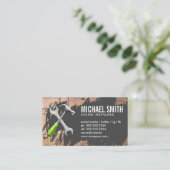 Hammer | Frankrijk | Hout en baksteen Visitekaartje (Staand voorkant)