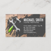 Hammer | Frankrijk | Hout en baksteen Visitekaartje (Voorkant)