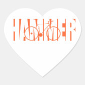 Hammer Hart Sticker (Voorkant)