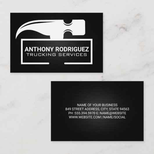 Hammer Head | Hardwarehulpmiddelen Visitekaartje (Voorkant / Achterkant)