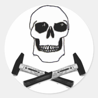 Hammer Head Ronde Sticker