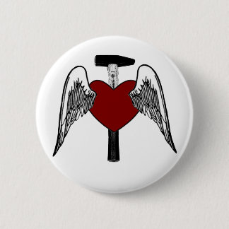 Hammer Heart Ronde Button 5,7 Cm