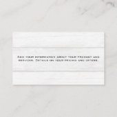 Hammer Home Logo | Houtpanelen Visitekaartje (Achterkant)