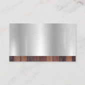 Hammer House Logo | Bouw | metaalhout Visitekaartje (Achterkant)