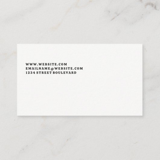 Hammer House Logo | reparateur | QR gecodeerd Visitekaartje (Achterkant)