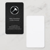 Hammer Icon Zwart Grunge Handyman Visitekaartje (Voorkant / Achterkant)