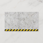 Hammer Logo | Concreet | Voorzichtigheid Visitekaartje (Achterkant)