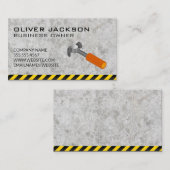 Hammer Logo | Concreet | Voorzichtigheid Visitekaartje (Voorkant / Achterkant)