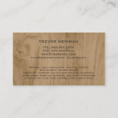 Hammer Logo Construction Handyman Carpenter Visitekaartje (Achterkant)