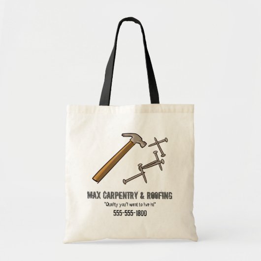 Hammer & Nails Bag Tote Bag (Voorkant)