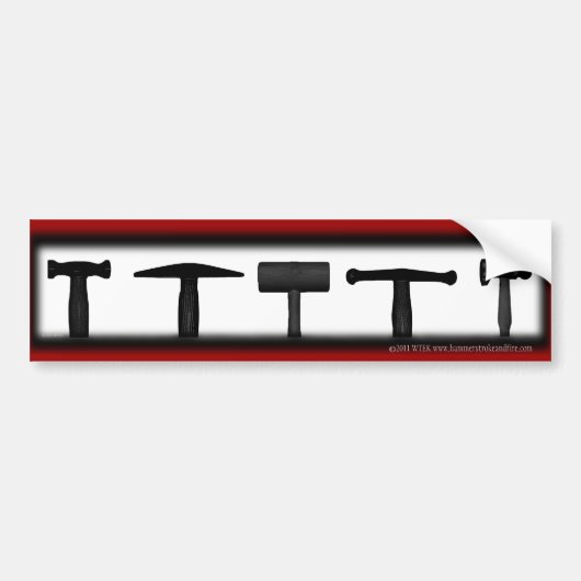 Hammer Shadows Bumpersticker (Voorkant)