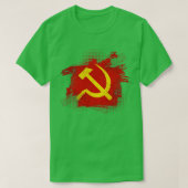 Hammer Sickle communisme van de Sovjet-Unie T-shirt (Design voorkant)