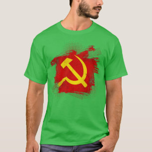 Hammer Sickle communisme van de Sovjet-Unie T-shirt