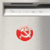 Hammer, Sickle en Red Flags Magneet (Insitu (Vaatwasser))