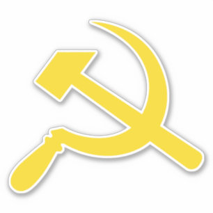 Hammer & Sickle (geel) Sticker