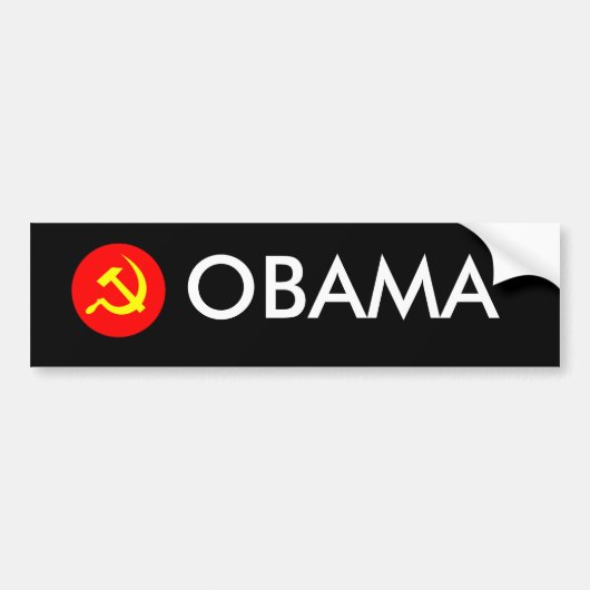 Hammer & Sickle Obama Bumpersticker (Voorkant)