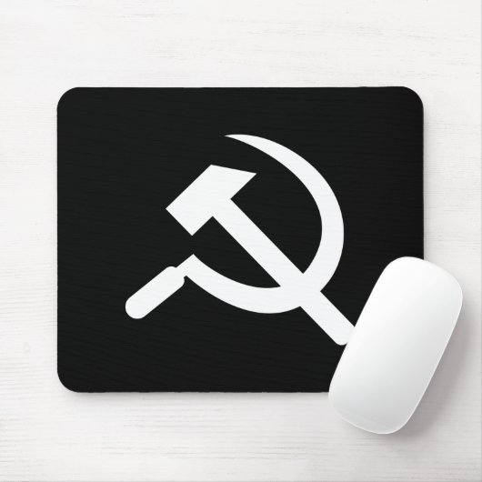 Hammer & Sickle Pictogram Mousepad Muismat (Met muis)