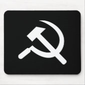 Hammer & Sickle Pictogram Mousepad Muismat (Voorkant)