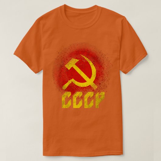 Hammer Sickle Sovjet-Unie CCCP communisme T-shirt (Design voorkant)