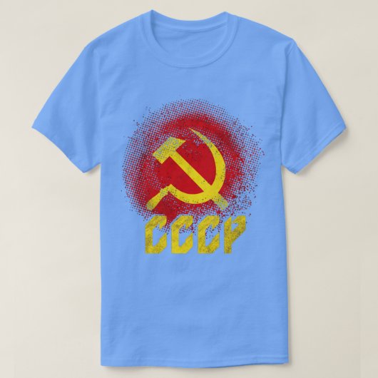 Hammer Sickle Sovjet-Unie CCCP communisme T-shirt (Design voorkant)
